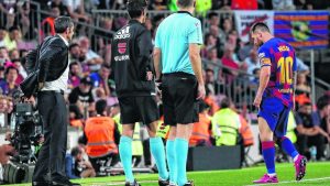 Alarma por Messi: se volvió a lesionar