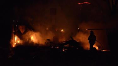 El incendio se produjo anoche pasadas las 22. Foo: archivo