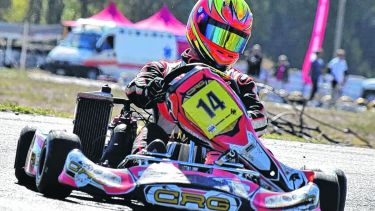 Marcos anduvo muy bien y fue el ganador de la final en seniors, la elite del Pro Kart. (Foto: Gentileza locura fierrera)