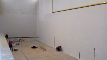 El trinquete de Chos Malal fue refaccionado para la ocasión.