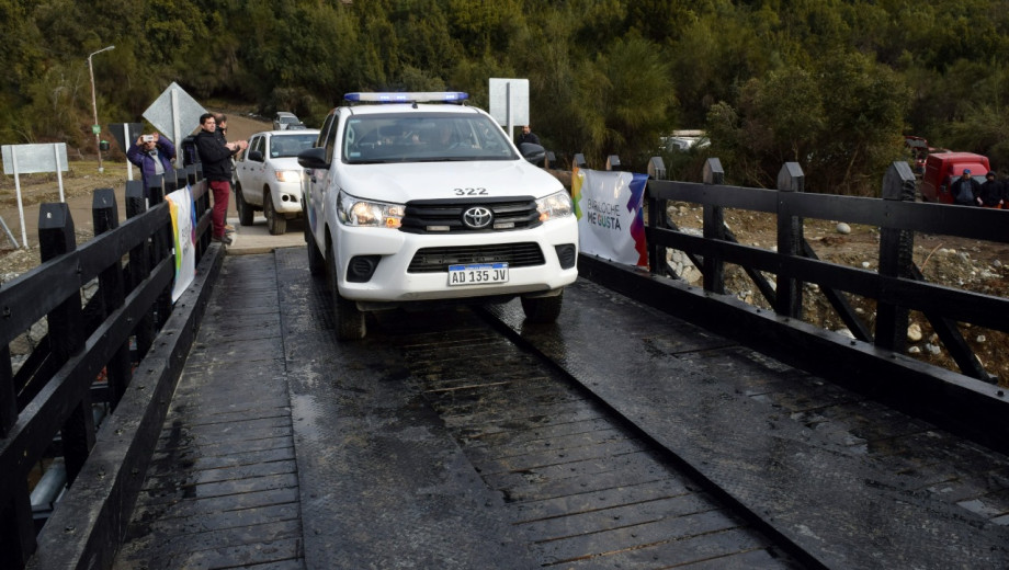 El llamado Puente Negro de Villa Los Coihues, en Bariloche, fue inaugurado el 20 de agosto. Archivo