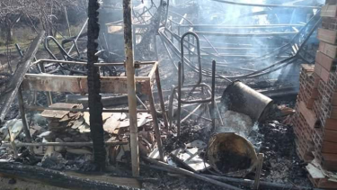 Desde ATEN informaron que la Escuela 306 se incendió por un cortocircuito. (Gentileza).-