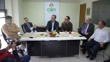 - Etchevehere llegó a la región acompañado por Bullrich y Pichetto, entre otros funcionarios. - (Foto: Yamil Regules)