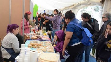 La feria se desarrolló en el predio de la exU9 y participó muchísima gente. (Foto: Yamil Regules)