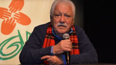 Jorge Pellegrini estuvo en Cipolletti por los 30 años de los grupos GIA. Foto: Gentileza