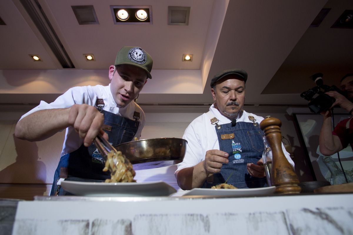 Chef locales iniciaron las clases magistrales en Bariloche a la Carta. Foto: Marcelo Martínez