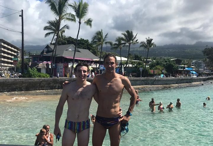 Cerezuela y Fontana llegaron unos días antes de la competencia y entrenaron en Hawai.