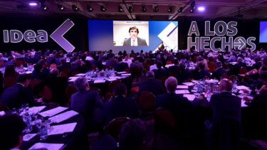 El ministro Lacunza  en IDEA. Foto: Twitter@IdeaArg