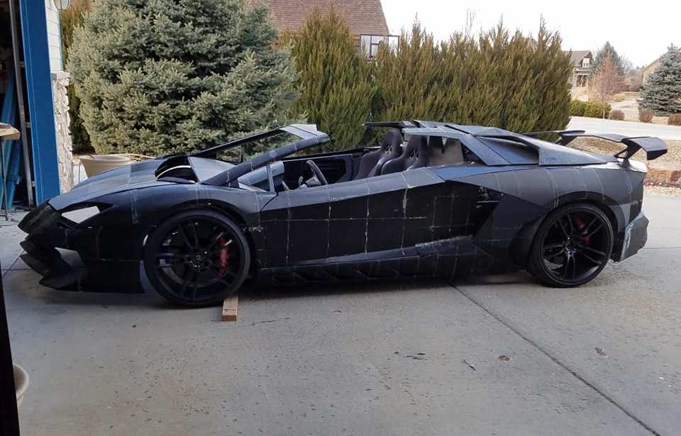 Fabricó un Lamborghini Aventador para su hijo con una impresora 3D