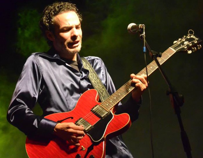 Luca Giordano llegó de Italia para participar en el festival de blues.