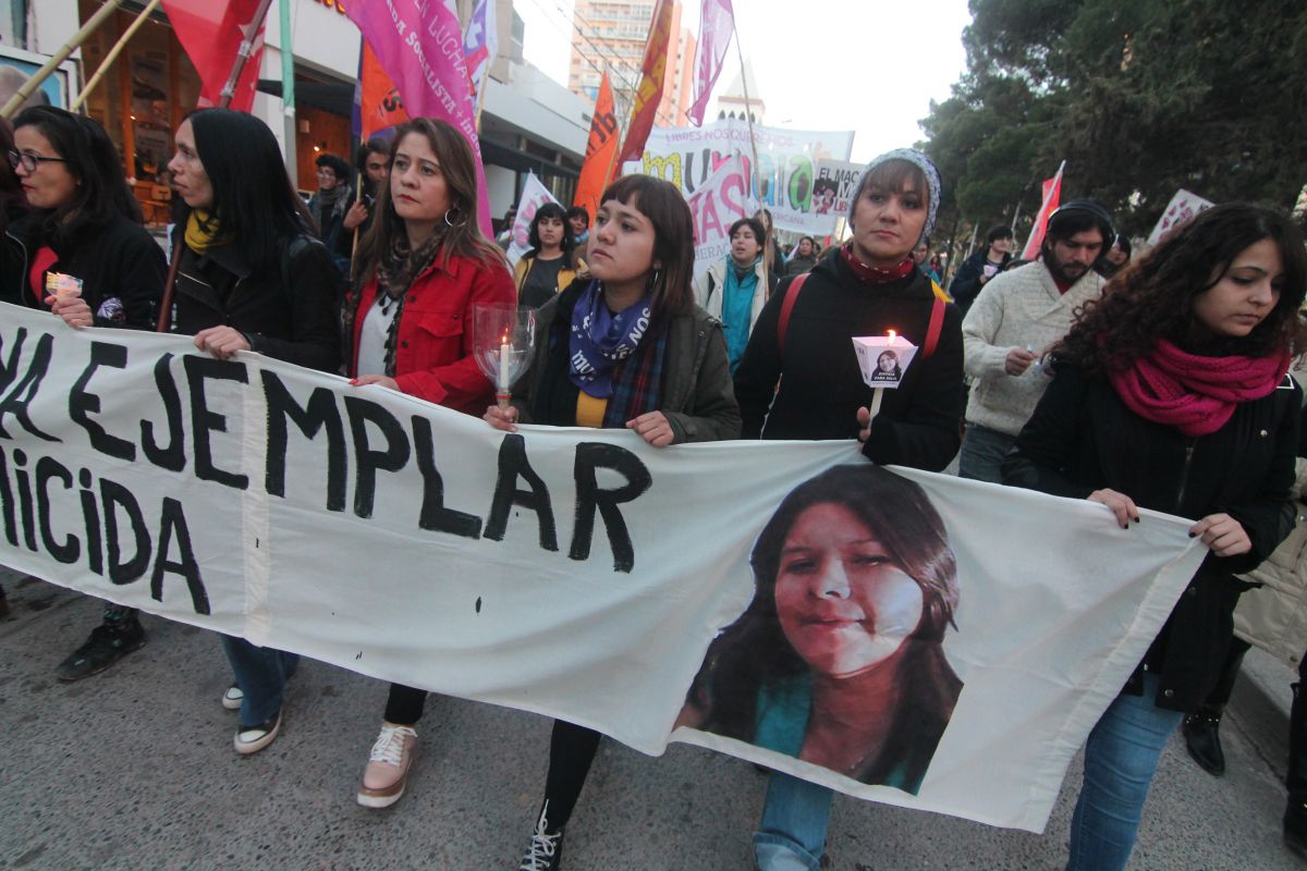 Una de las marchas para pedir justicia por el femicidio de Delia.