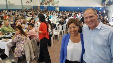 23 de marzo, un día después del fallo de la Corte. El primer paso de campaña de la fórmula Carreras-Palmieri se dio en un encuentro con 1.200 fieles de iglesias cristianas evangélicas.