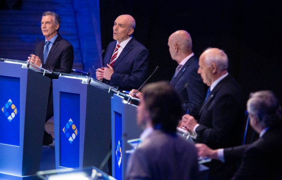 Uno de los tramos del debate del 13 de octubre. (Foto: Debate 2019)