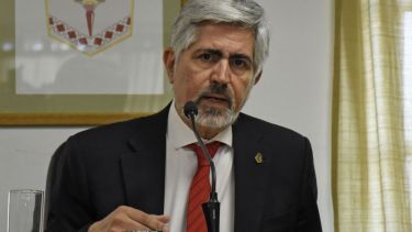 Juez Álvaro Meynet, durante la lectura de la sentencia contra Rodríguez Lastra. Foto: Florencia Salto.