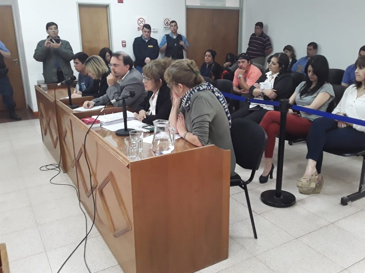 La audiencia de formulación de cargos se realizó esta tarde en la Ciudad Judicial de Cutral Co. Foto: Fernando Ranni.