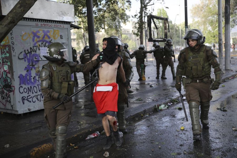 El sexto día de protestas en Chile. Foto: archivo
