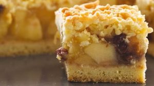 A no perderse esta tarta granulada de manzanas