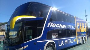 Así llegó el micro de Boca al Monumental