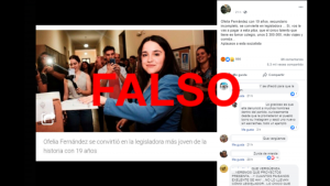 Ofelia Fernández: es falso que un legislador cobra $ 300 mil y que ella no terminó el secundario