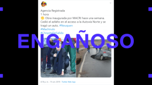 El tramo donde se hundió el auto no fue inaugurado ahora sino en 2017, pero Dietrich sí recorrió la zona la semana pasada