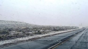 Mirá como nieva en el interior de Neuquén