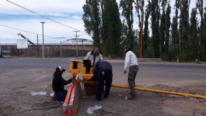 Preparan los nuevos semáforos sobre Ruta 22 en Cipolletti