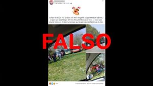 Es falso que Grabois protestó en Campo de Mayo para pedir por la expropiación de tierras