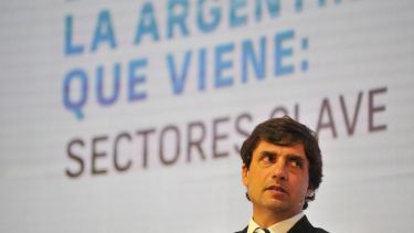 Hernán Lacunza, el lunes, en un seminario en el Malba. Emisión para financiar el gasto.