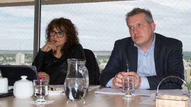 Gabriela Macaya y Manuel Garrido, jurados en el concurso para designar fiscales del caso en Neuquén. Foto: Gentileza.