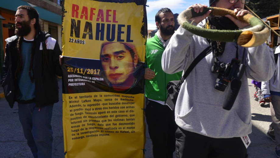 El homicidio de Rafael Nahuel ocurrió la tarde del 25 de noviembre de 2017 en Villa Mascardi y sigue impune. (archivo)