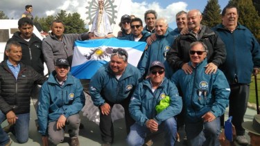 La llegada de la Virgen de Luján a Bariloche. Foto: gentileza