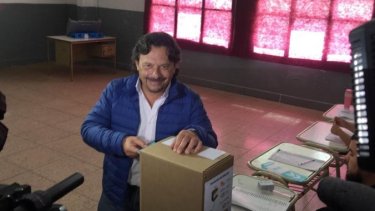 Sáenz votó este domingo. Foto: gentileza Ámbito Financiero.-