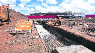 El inicio de la construcción del Centro de Medicina Nuclear en El Alto, en marzo de este año. 
