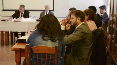 Esta semana se realizaron las audiencias del juicio en el salón del Escuadrón 34 de Gendamería. Foto: Alfredo Leiva
