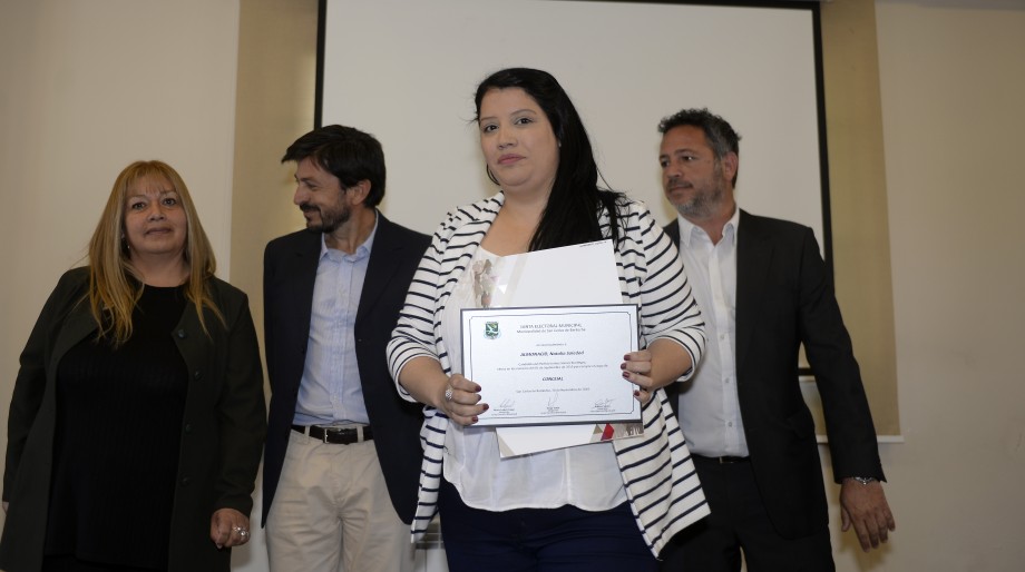 Natalia Almonacid inició su gestión como presidenta del Deliberante de Bariloche y ahora quedó a cargo de la intendencia. Archivo