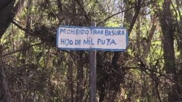 Prohibido tirar basura: un pedido «ingeniosamente insinuado» en Neuquén
