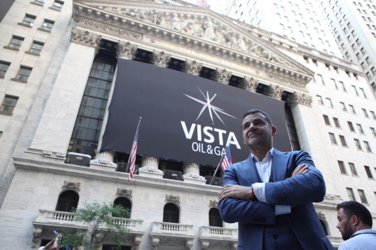 Galuccio asumió hoy la conducción de la sede argentina de Vista.