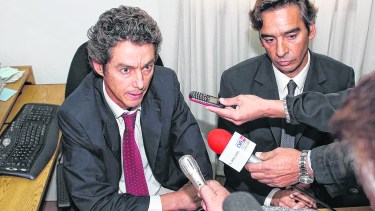 El fiscal jefe Martín Lozada junto al fiscal Francisco Arrien, de El Bolsón. Archivo