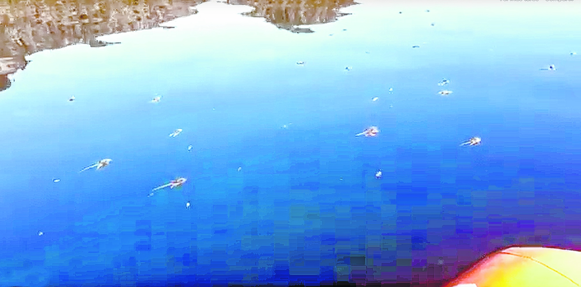 A fines de octubre se viralizaron las impactantes imágenes tomadas en el lago Villarino. 