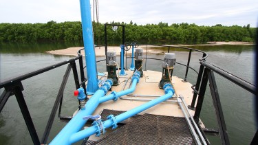 El Municipio de Regina capta el agua desde la planta que tiene ubicada en el ejido de Huergo. (Foto: Néstor Salas)