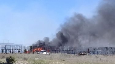 - Así se veía la zona esta tarde. - (Foto: Alejandro Carnevale)