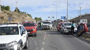 Los choques en cadena sobre la Ruta 7 volvieron a repetirse. 