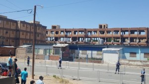 Así es el operativo para la implosión del edificio «aguantadero» de Cutral Co