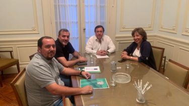 La reunión fue luego de la jura de Alberto Weretilneck, en Buenos Aires. Foto: gentileza