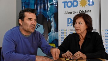 Darío Martínez y Silvia Sapag Foto: Archivo Florencia Salto