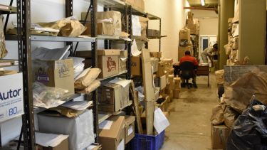 La Oficina Judicial de Neuquén tiene un lugar asignado para la conservación de los secuestros, una vez que el caso va a debate oral. Foto Florencia Salto.