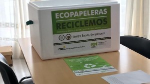 Llegan las Ecopapeleras a las oficinas públicas de Río Negro