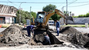 Las obras pluviales en el barrio Belgrano. Foto: Prensa Municipal