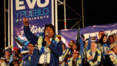 Evo Morales celebraba su victoria. (Foto: archivo)