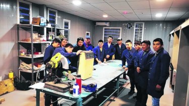 El curso de gasista sumó una buena cantidad de alumnos.